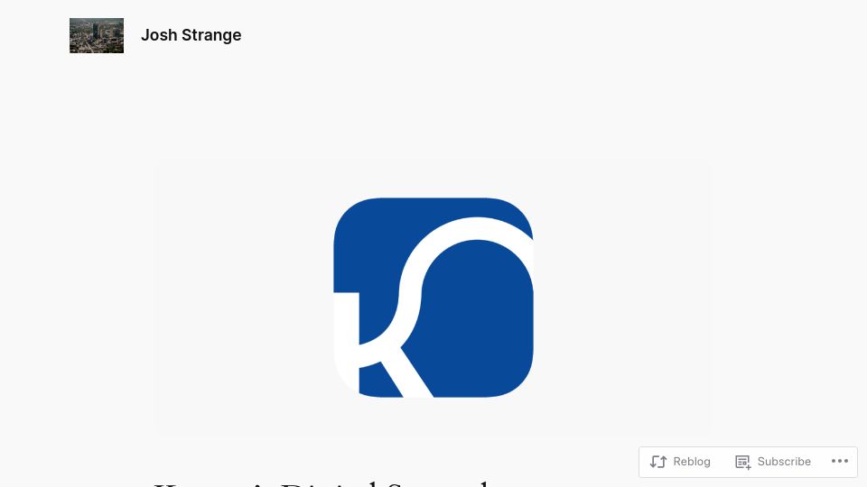 Screenshot of joshstrange.com: Kroger's Digital Struggle