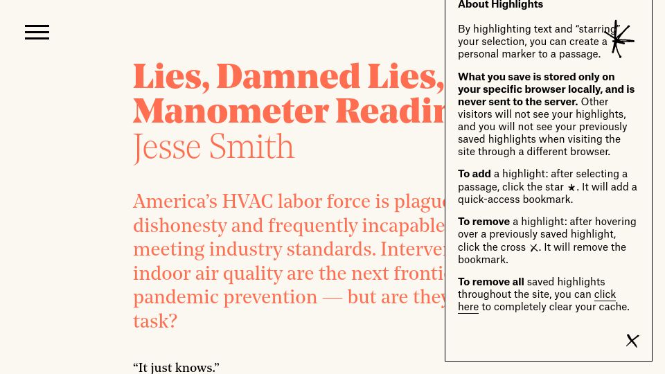 Screenshot of asteriskmag.com: Lies, Damned Lies, and Manometer Readings