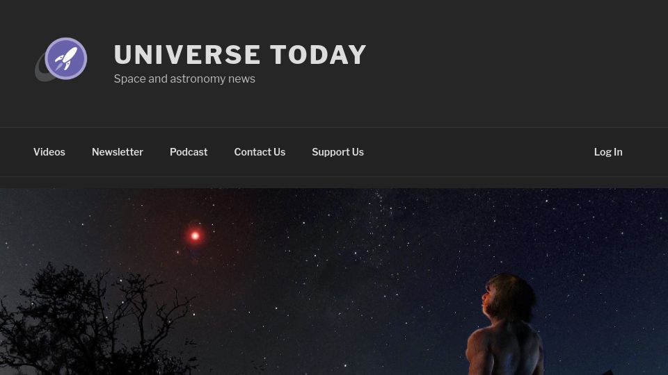 Screenshot of universetoday.com: Passing stars changed the orbits of planets in the solar system