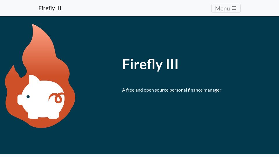 Screenshot of firefly-iii.org: Firefly III: A free and open source personal finance manager