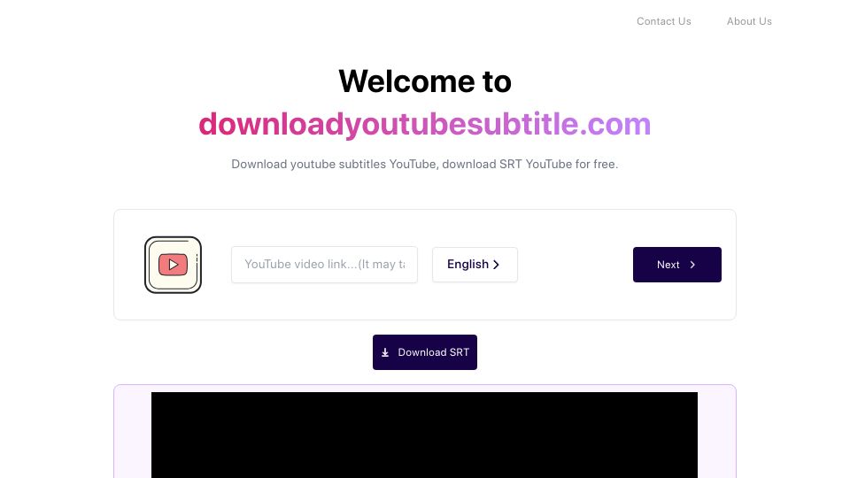 Screenshot of downloadyoutubesubtitle.com: Show HN: I create a free website for download YouTube transcript, subtitle