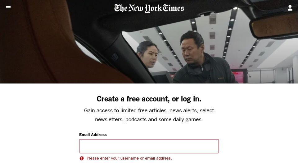 Screenshot of nytimes.com: How China Built BYD