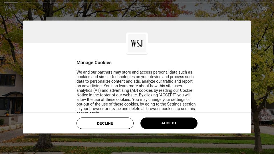 Screenshot of wsj.com: She Wanted to Make Her Frank Lloyd Wright House Greener
