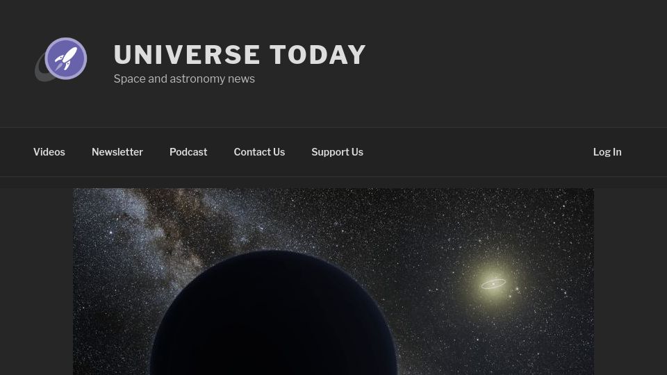 Screenshot of universetoday.com: One place Planet 9 could be hiding