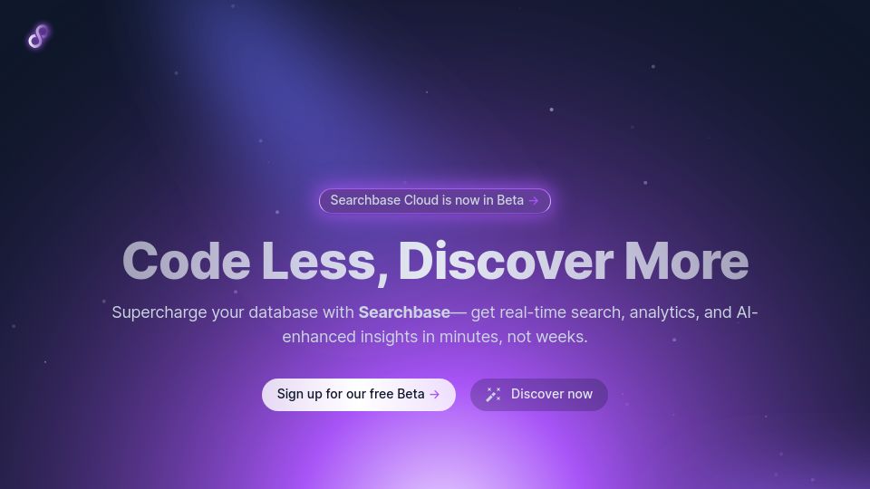 Screenshot of searchbase.dev: Show HN: Searchbase – Plug-n-play semantic/fuzzy search for your data