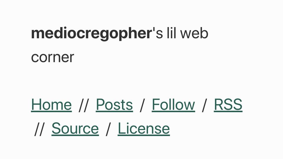 Screenshot of mediocregopher.com: Serving a website from a Git repo without cloning it