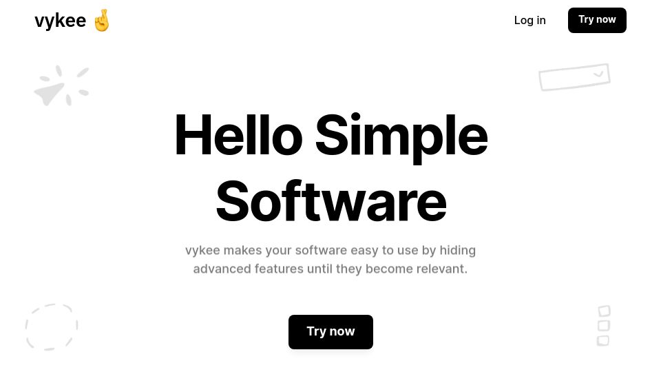 Screenshot of vykee.co: Show HN: I built an alternative to product tours