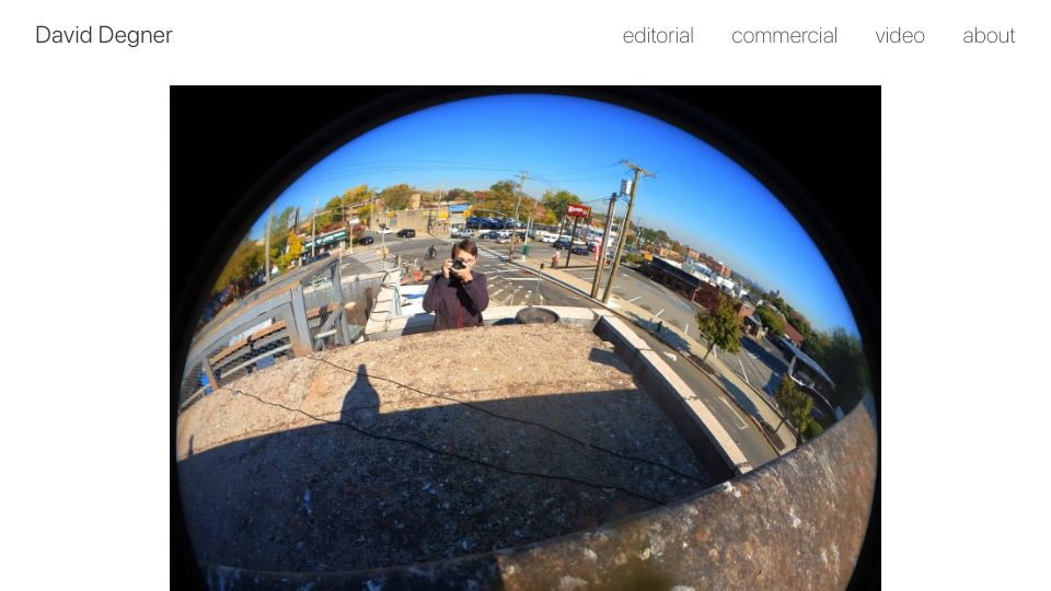 Screenshot of daviddegner.com: Capturing Avian Perspectives: Pigeon photography