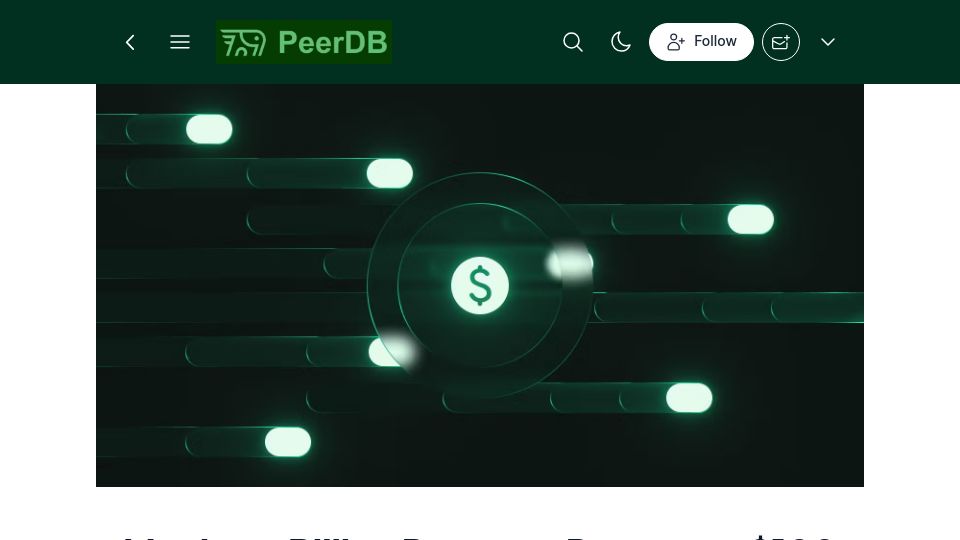 Screenshot of blog.peerdb.io: Moving a billion Postgres rows on a $100 budget