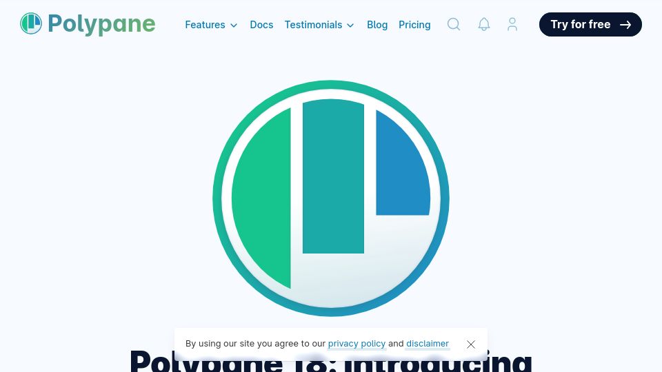 Screenshot of polypane.app: Polypane 18: Introducing Polypane Portal