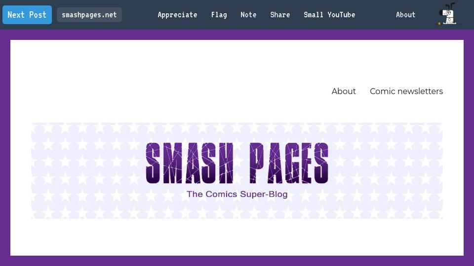 Screenshot of kagi.com: Kagi Smallweb [a directory of small/personal websites]