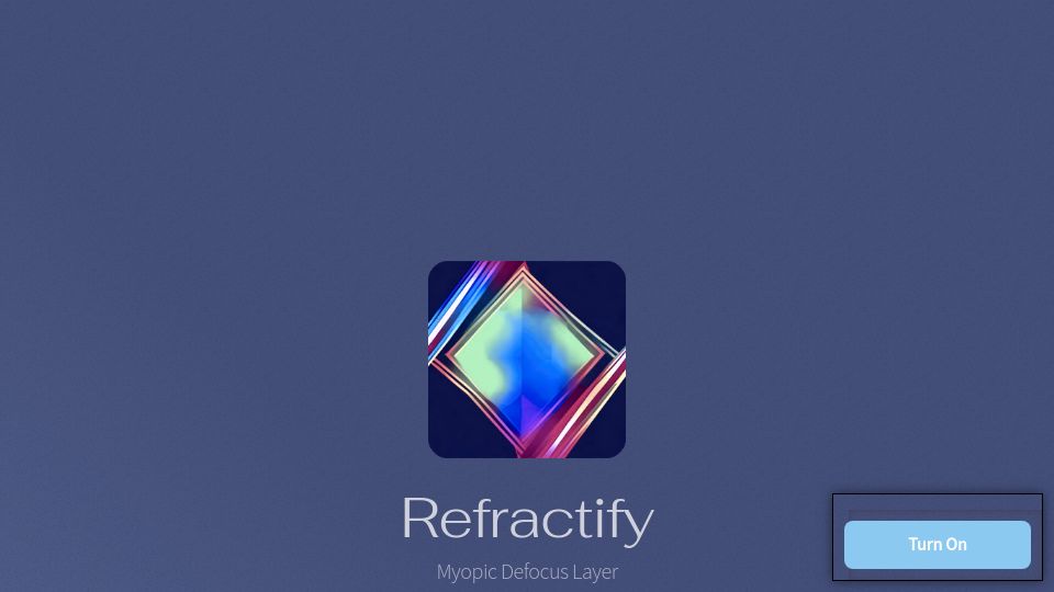 Screenshot of refractify.io: Show HN: Refractify – Optical software against myopia