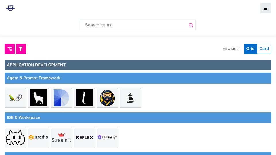 Screenshot of ai-infra.fun: AI Infrastructure Landscape