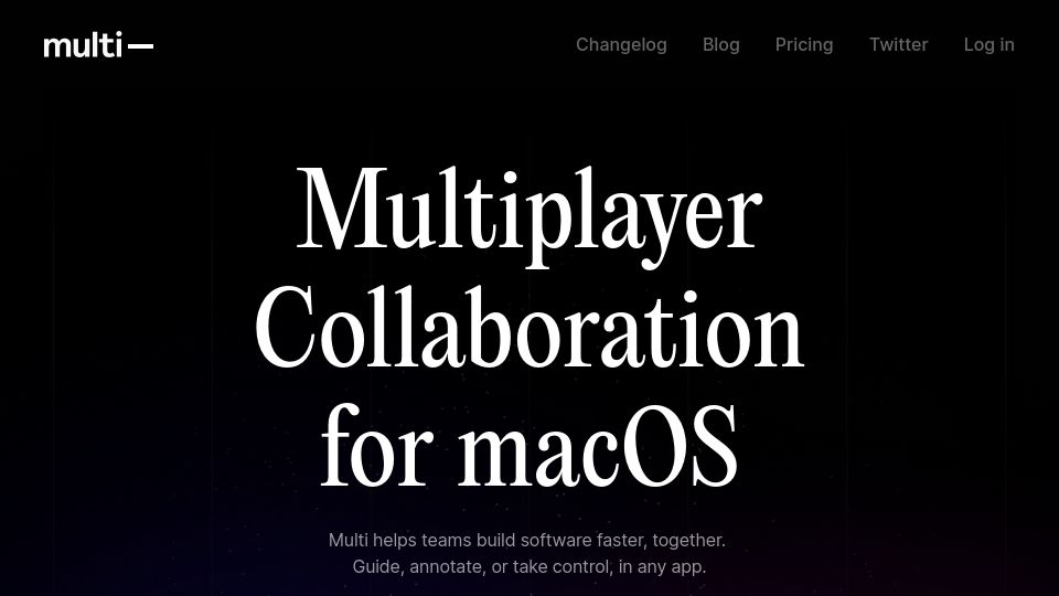 Screenshot of multi.app: Multi – Multiplayer Collaboration for macOS