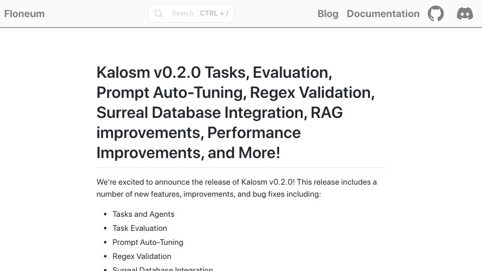 Screenshot of floneum.com: Show HN: Kalosm an embeddable framework for pre-trained models in Rust