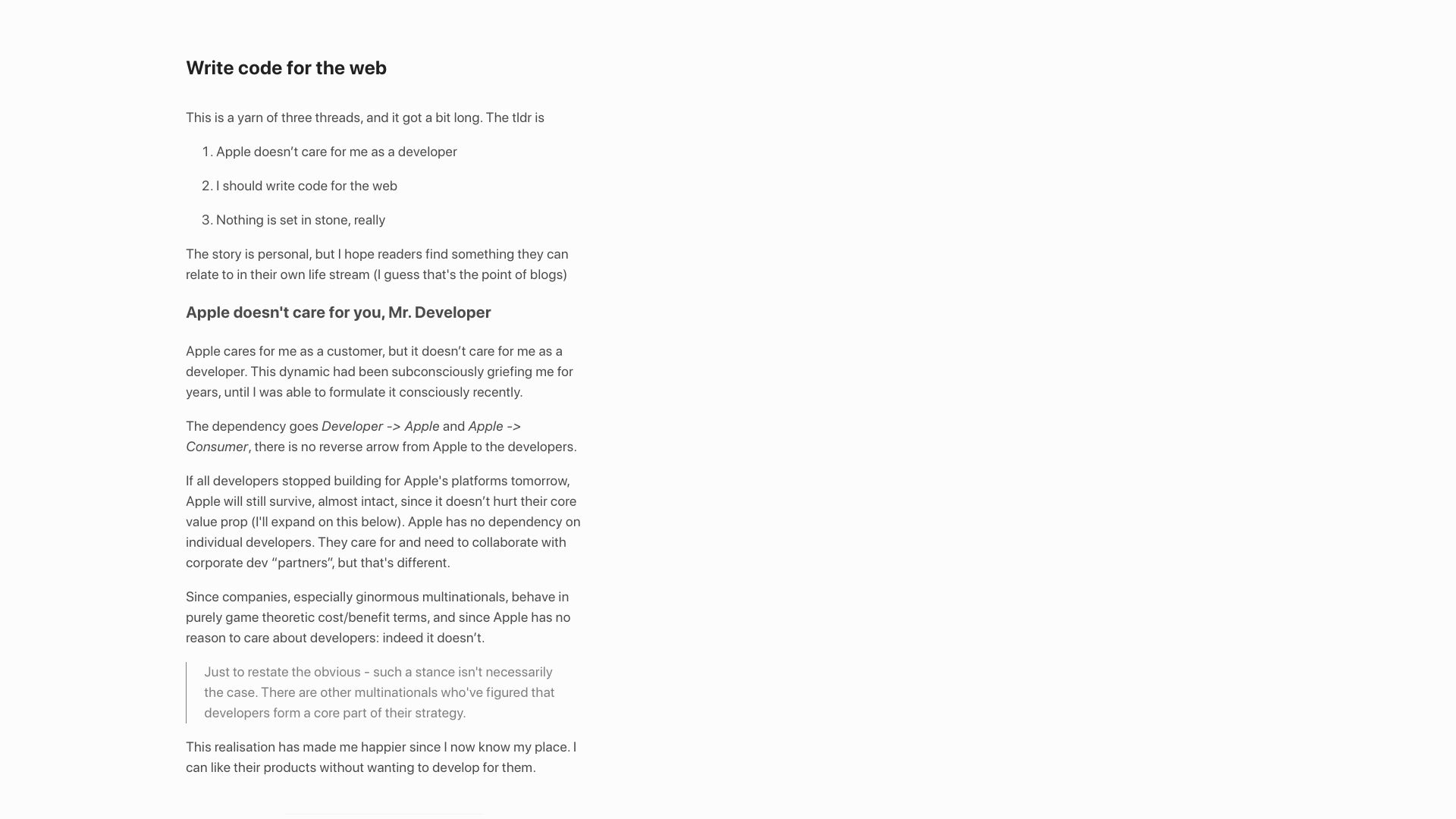 Screenshot of mrmr.io: Write code for the web
