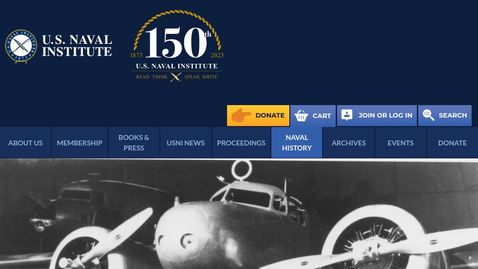 Screenshot of usni.org: Amelia Didn't Know Radio (1993)