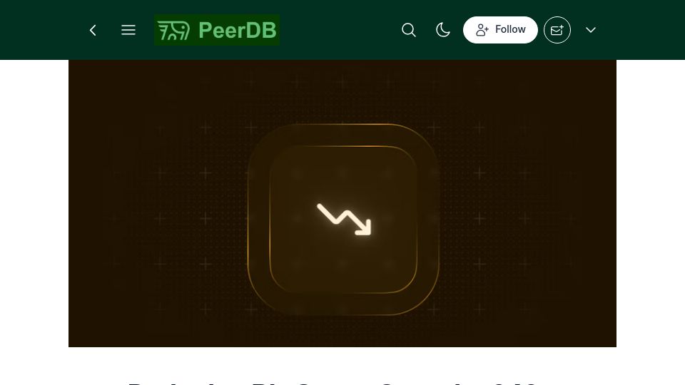 Screenshot of blog.peerdb.io: Reducing BigQuery Costs