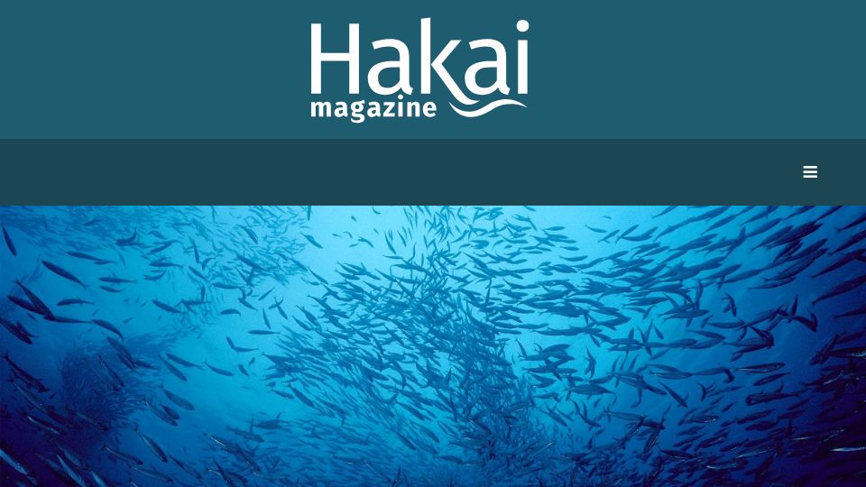 Screenshot of hakaimagazine.com: Anchovy spawning causes temperature swings and turbulence in ocean layers