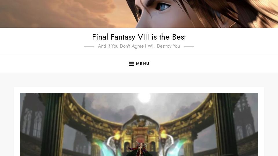 Screenshot of ff8isthe.best: The game magazine that spent two years taunting a Final Fantasy VIII hater