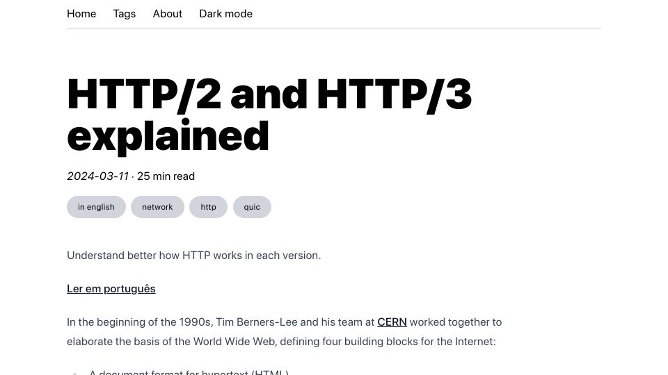 Screenshot of alexandrehtrb.github.io: HTTP/2 and HTTP/3 explained