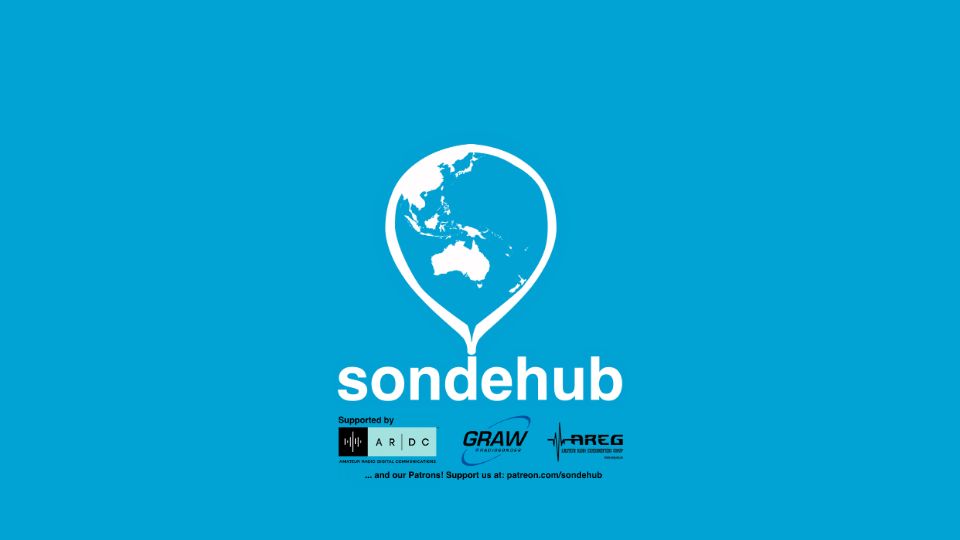 Screenshot of sondehub.org: Real time weather balloon tracking