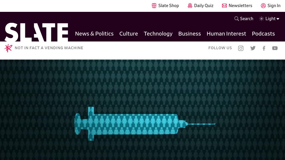 Screenshot of slate.com: What the Gardasil Testing May Have Missed