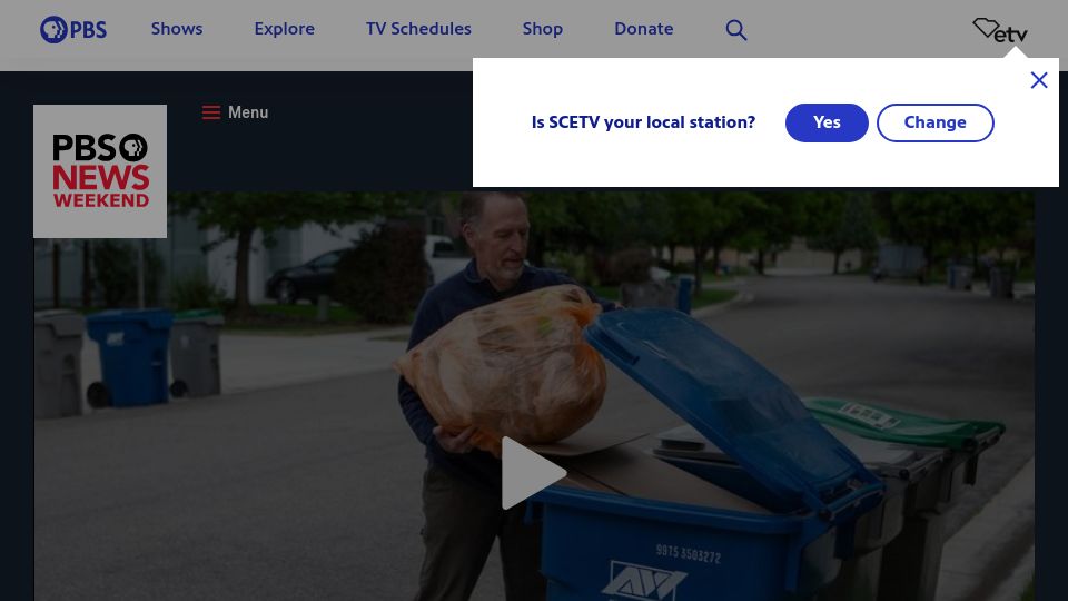 Screenshot of pbs.org: The plastic industry knowingly pushed recycling myth for decades [video]