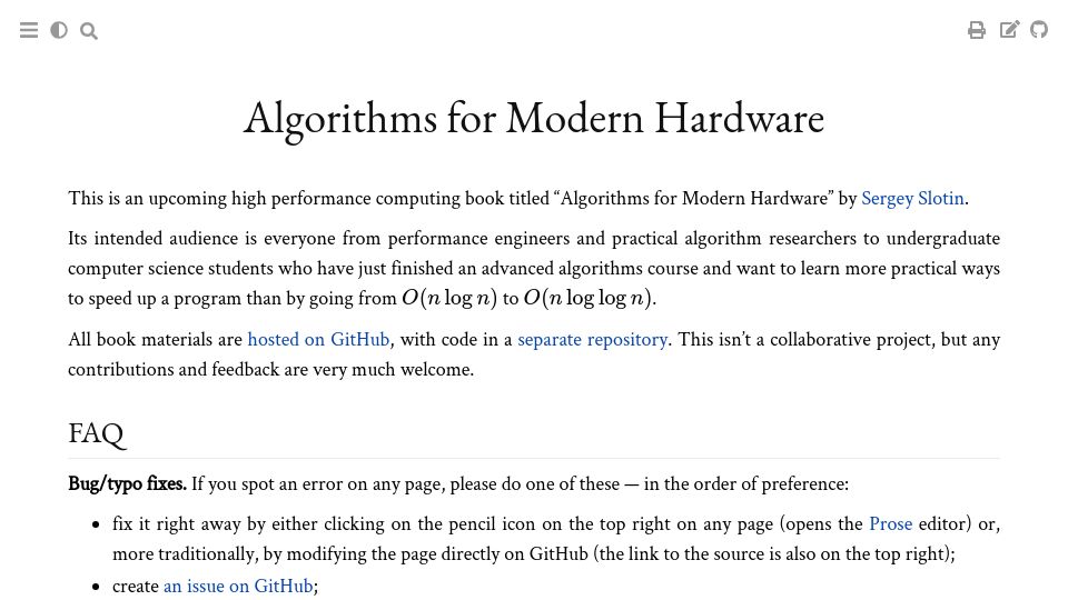 Screenshot of en.algorithmica.org: Algorithms for Modern Hardware