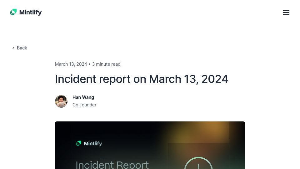 Screenshot of mintlify.com: Mintlify GitHub read/write token leak