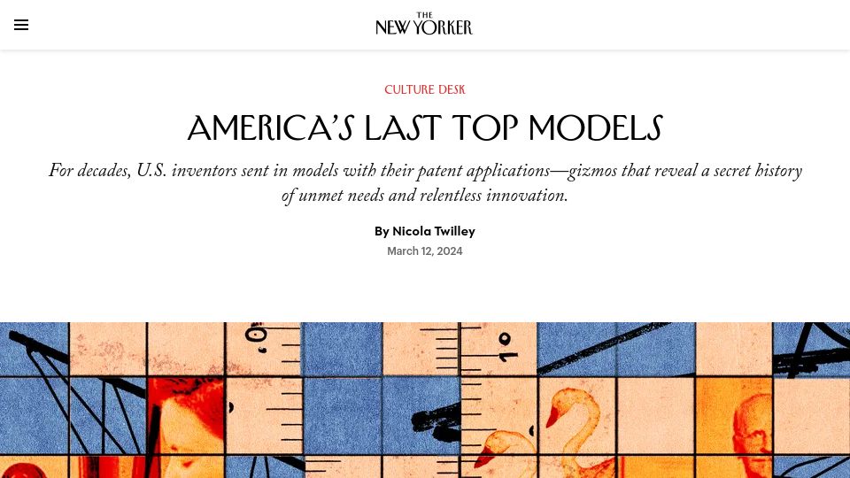 Screenshot of newyorker.com: America's Last Top Models