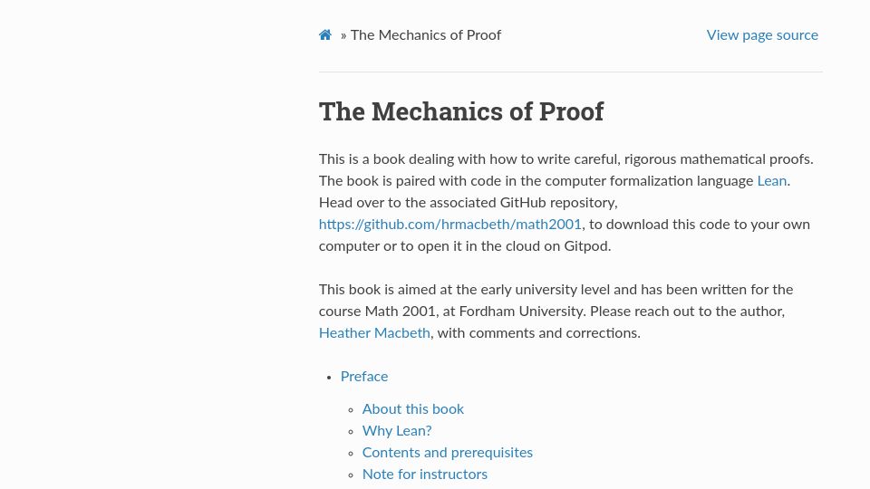 Screenshot of hrmacbeth.github.io: The Mechanics of Proof