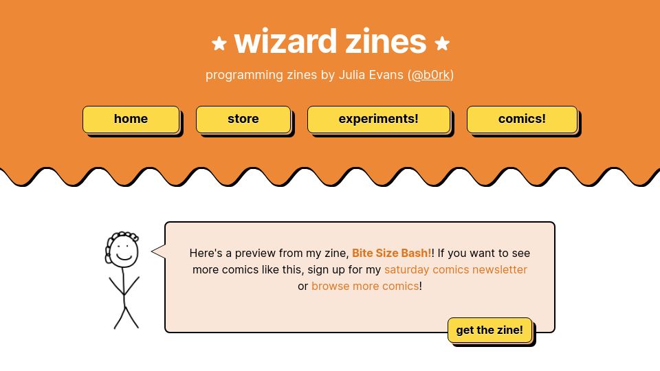 Screenshot of wizardzines.com: Bash Debugging