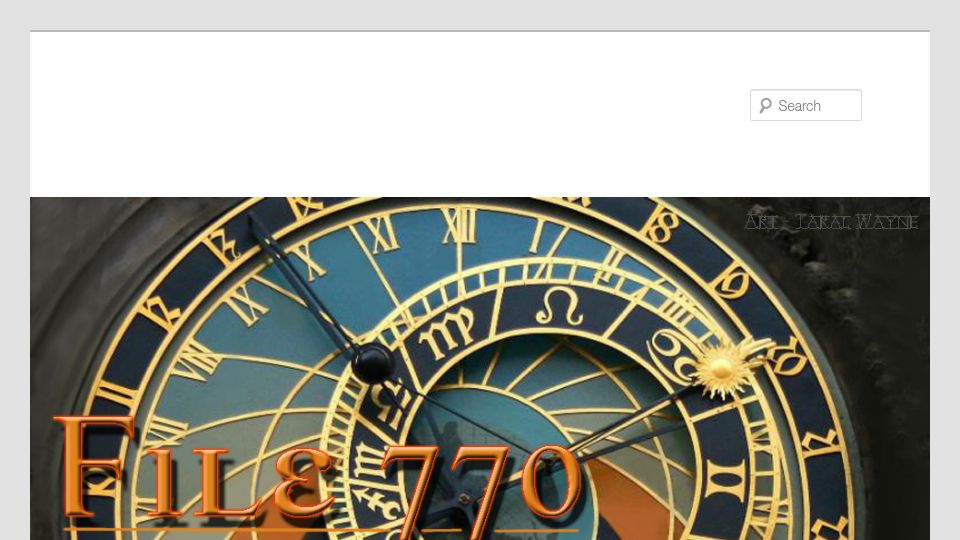 Screenshot of file770.com: Vernor Vinge has died