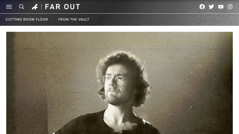 Screenshot of faroutmagazine.co.uk: Robert Fripp Announces King Crimson Supergroup Beat