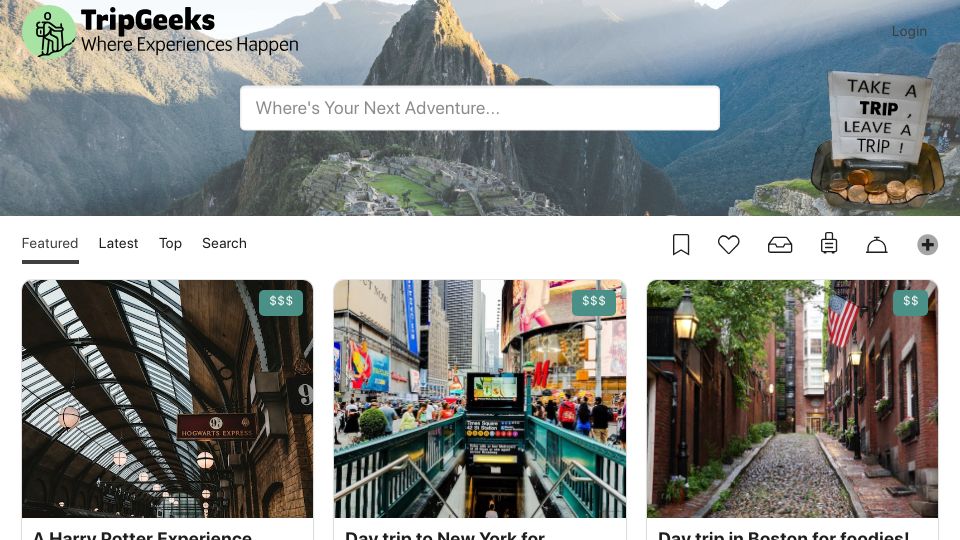 Screenshot of tripgeeks.app: Show HN: I built a web app to open source travel itineraries
