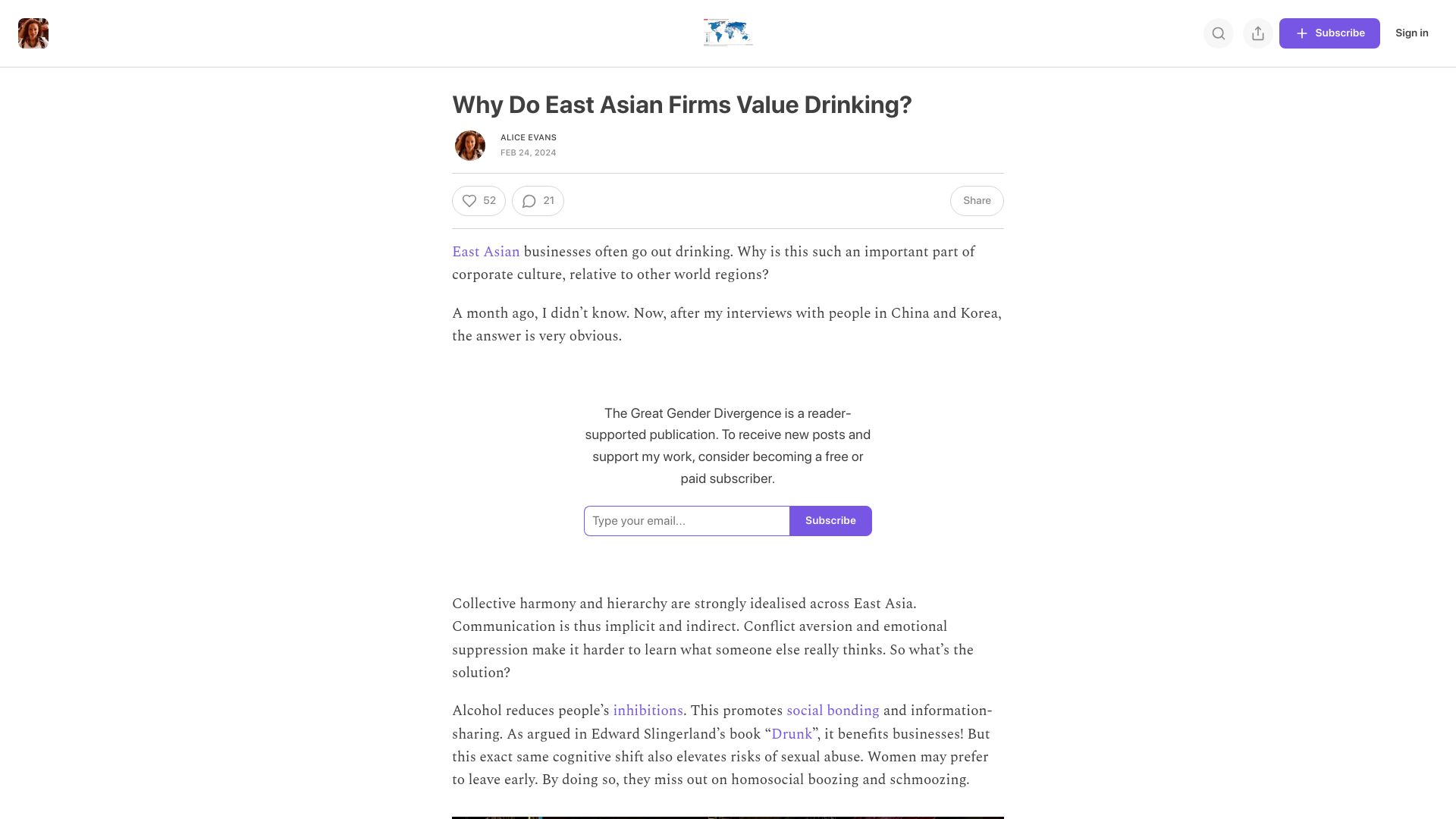 Screenshot of ggd.world: Why do east Asian firms value drinking?