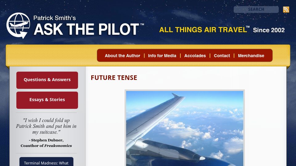 Screenshot of askthepilot.com: 2023 was one of the safest years in commercial aviation