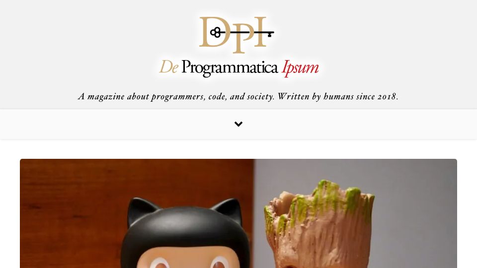 Screenshot of deprogrammaticaipsum.com: Twenty years is nothing