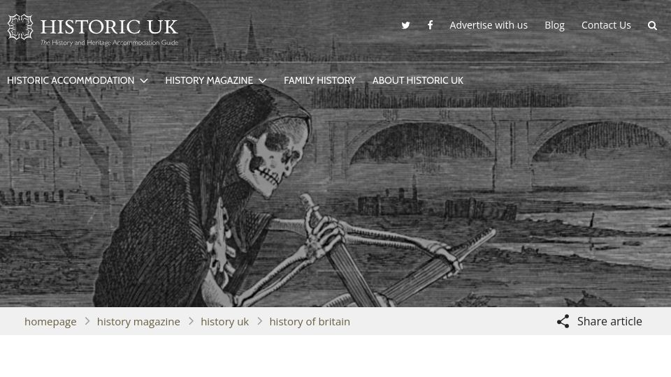 Screenshot of historic-uk.com: London's Great Stink