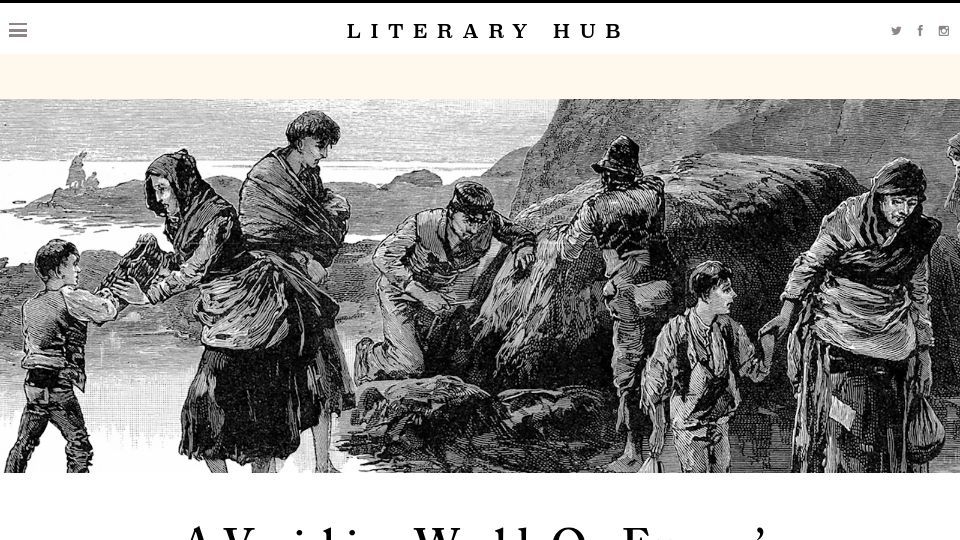 Screenshot of lithub.com: A Vanishing World: On Europe's Disappearing Peasantry