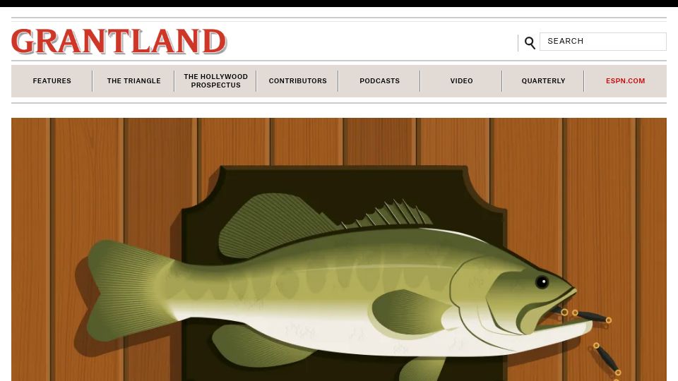Screenshot of grantland.com: Competitive Bass Fishing Cheaters (2014)