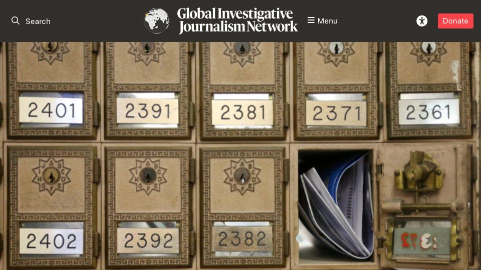 Screenshot of gijn.org: Tips for linking shell companies to their secret owners
