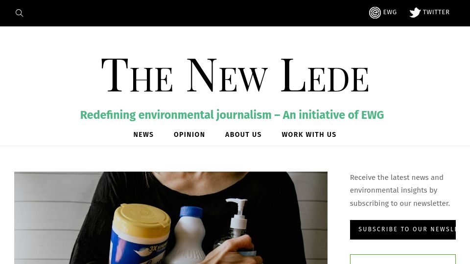 Screenshot of thenewlede.org: US court blocks EPA order to eliminate PFAS in plastic containers