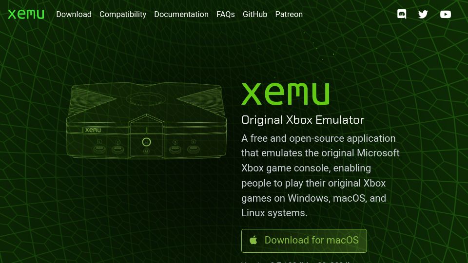 Screenshot of xemu.app: Xemu: Original Xbox Emulator