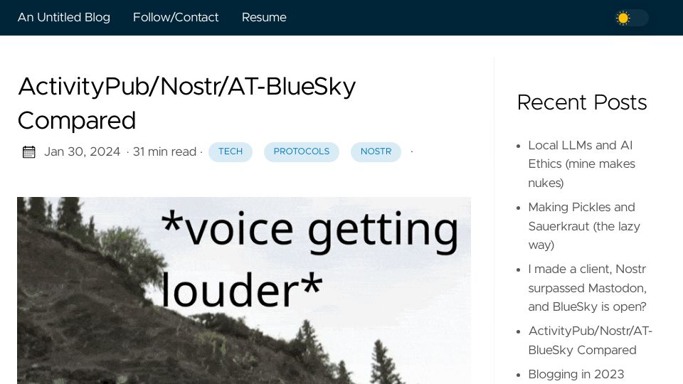 Screenshot of nate.mecca1.net: ActivityPub/Nostr/At-Bluesky Compared