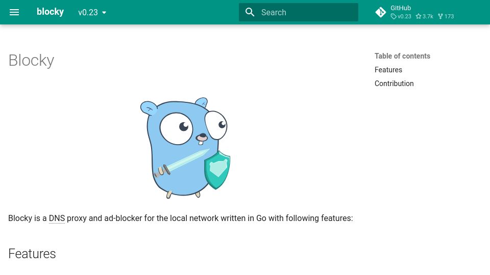 Screenshot of 0xerr0r.github.io: Blocky – a DNS proxy and ad-blocker for the local network