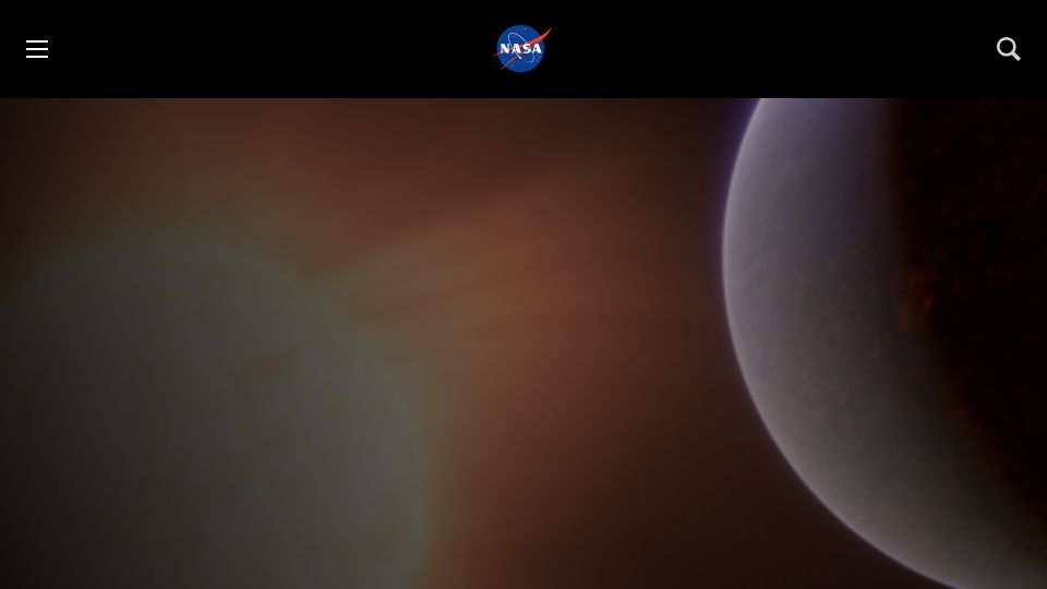 Screenshot of science.nasa.gov: Webb Hints at Possible Atmosphere Surrounding Rocky Exoplanet