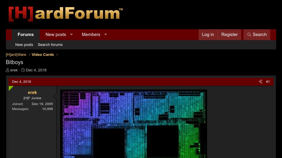 Screenshot of hardforum.com: The Myth of Loss: Bitboys