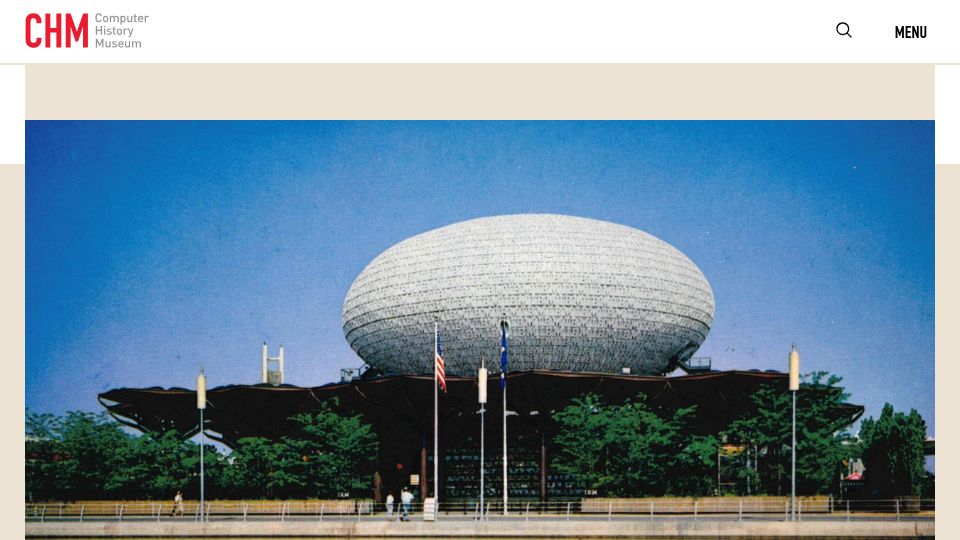 Screenshot of computerhistory.org: IBM and the Transformation of Corporate Design